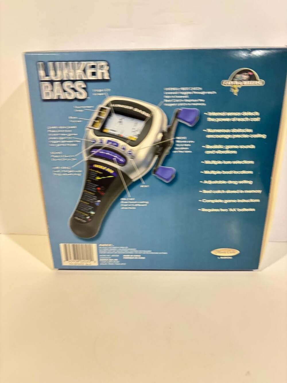 Monte Carlo by Radica Lunker Bass Electronic Handheld Fishing Game EUC